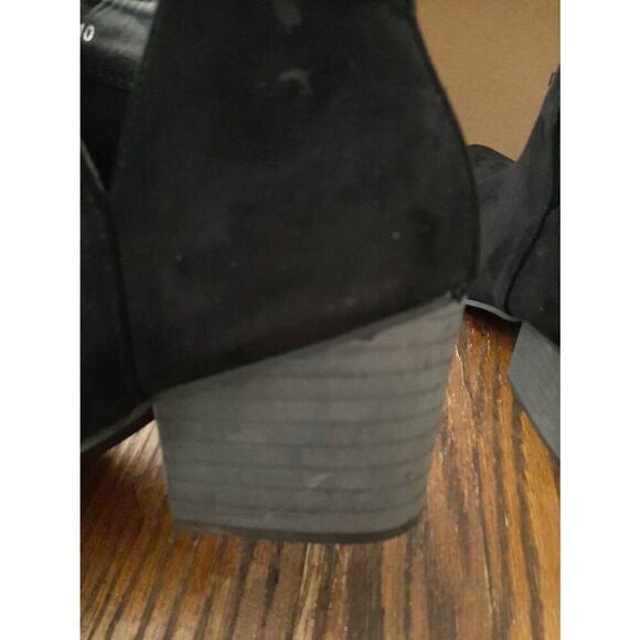 Size 9 Mata Breakaway Black Booties Ankle Boots Pointed Toe Shoes - Picture 5 of 8